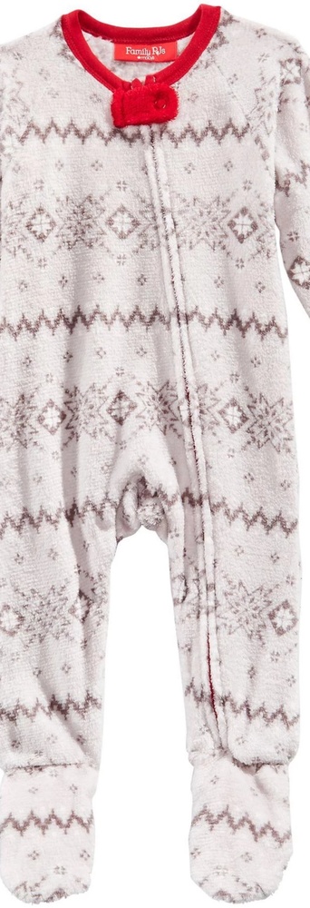 Family PJs Grey Childrens Winter Pajamas Onesie